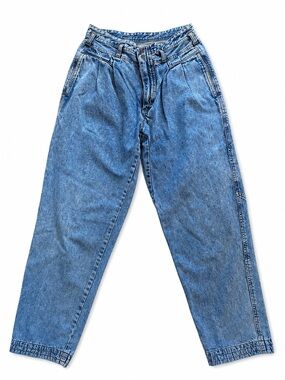 Vintage High-Waist Blue Denim Mom Jeans | Bugle Boy | Women’s M/L